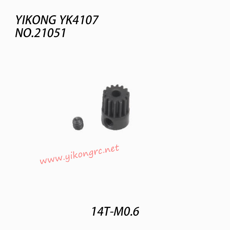 YIKONG YK4107 RC Crawler Parts Motor Tooth 14T-M0.6 21051