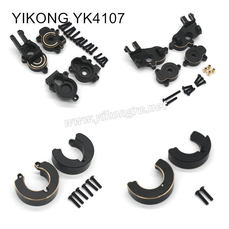 YIKONG YK4107 RC Crawler Upgrade Parts Brass Kit