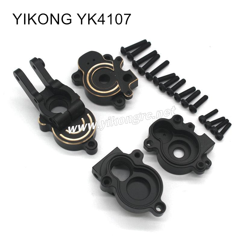 YIKONG YK4107 RC Crawler Upgrade Parts Brass Rear Wheel Block