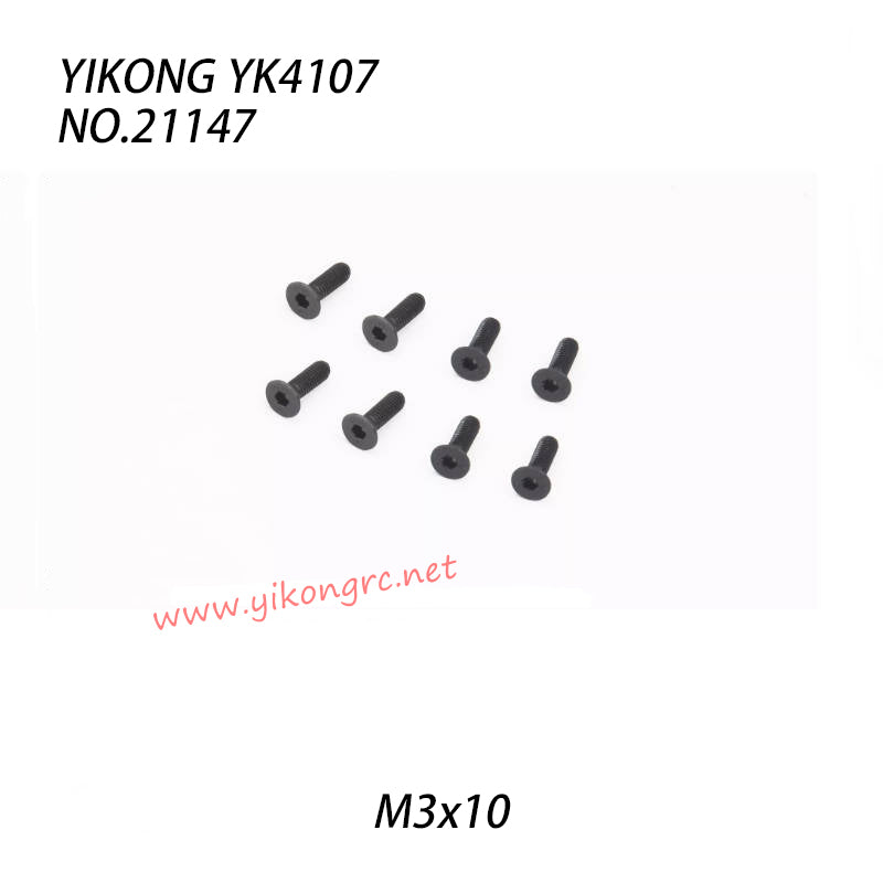 YIKONG YK4107 RC Truck Parts Flat Head Socket Screw M3x10 21147