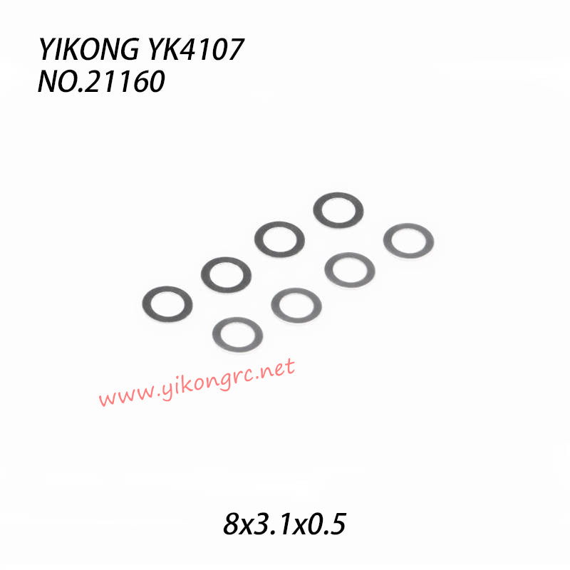 YIKONG YK4107 RC Truck Parts Gasket 8x3.1x0.5 21160
