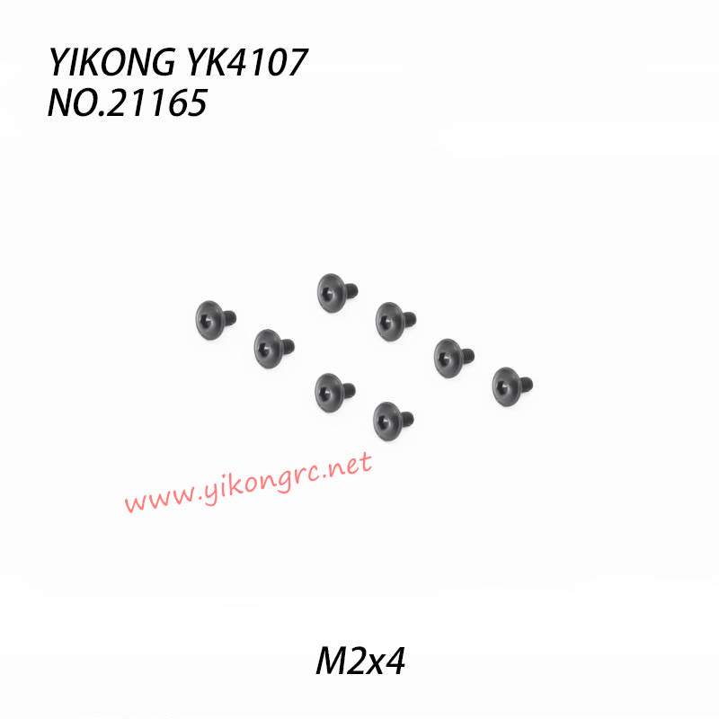 YIKONG YK4107 RC Truck Parts Pan Head Hex Socket Screws M2x4 21165
