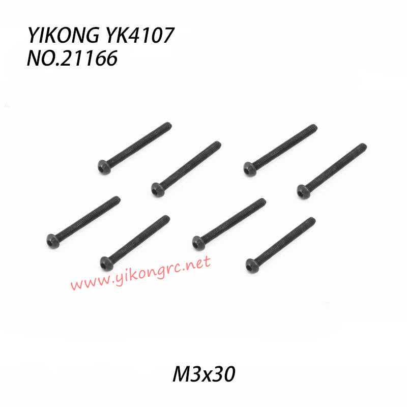 YIKONG YK4107 RC Truck Parts Pan Head Hex Socket Screws M3x30 21166