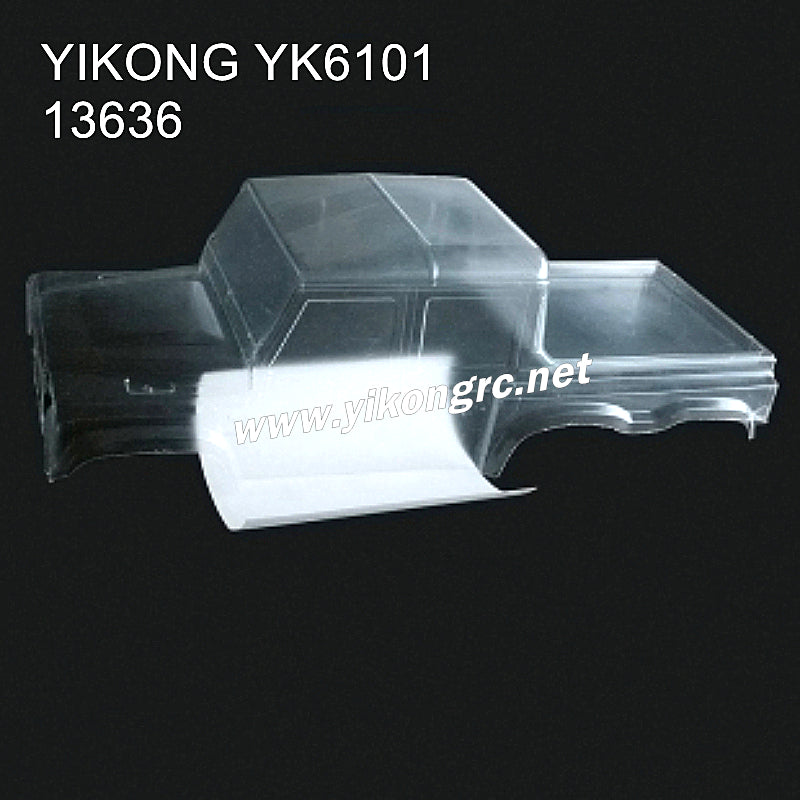 YIKONG YK6101 1/10 RC Truck Parts transparent bodyshell 13636
