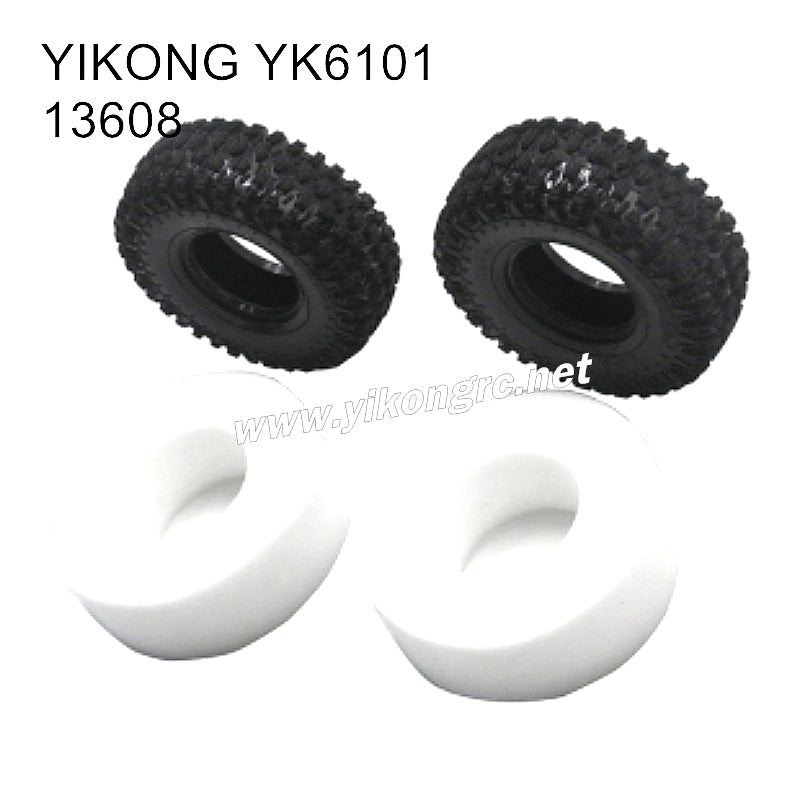 YIKONG YK6101 6WD RC Crawler Parts tires & foams 13608