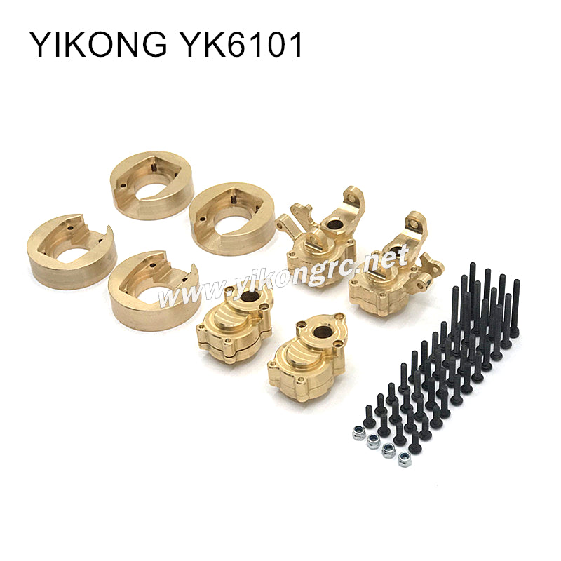 YIKONG YK6101 Upgrade Parts Brass Counterweight Front and Rear Cup right