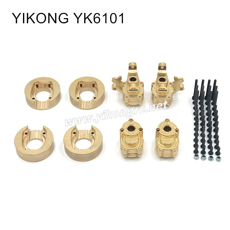 YIKONG YK6101 Upgrade Parts Brass Counterweight Front and Rear Cup top