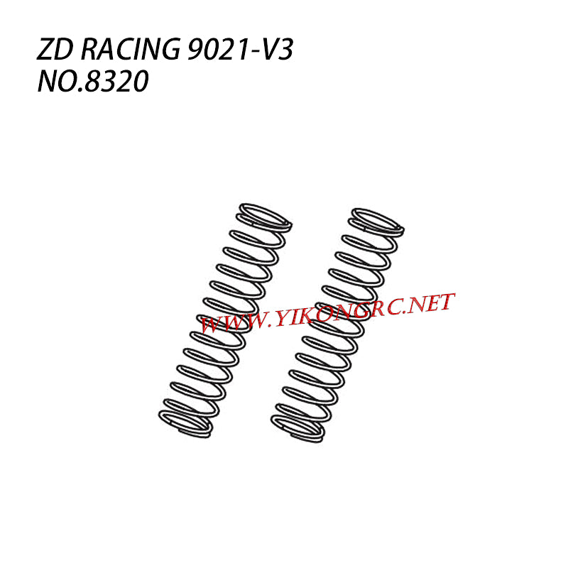 ZD RACING 9021-V3 Parts Rear Shock Absorber Springs 8320