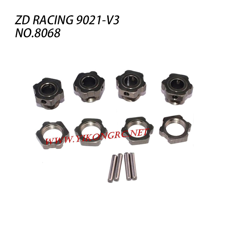 ZD RACING 9021-V3 RC Car Parts Hex Wheel Hub Mounts 8068