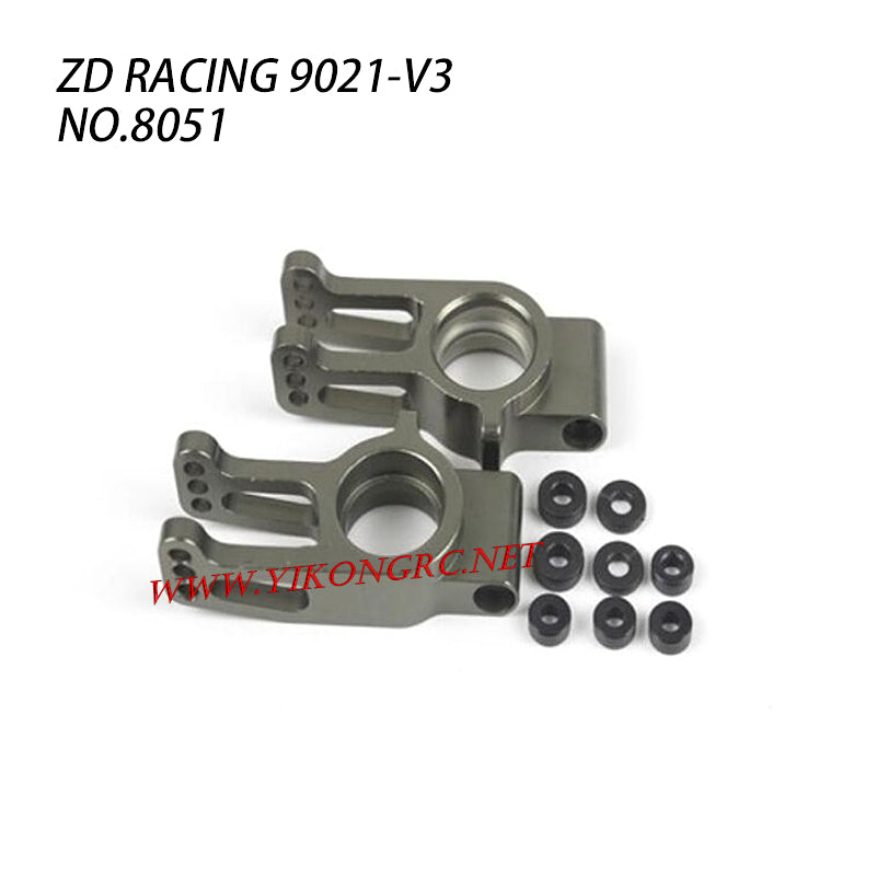 ZD RACING 9021-V3 RC Car Parts Upgrade Rear Hub Caries CNC 8051 titanium