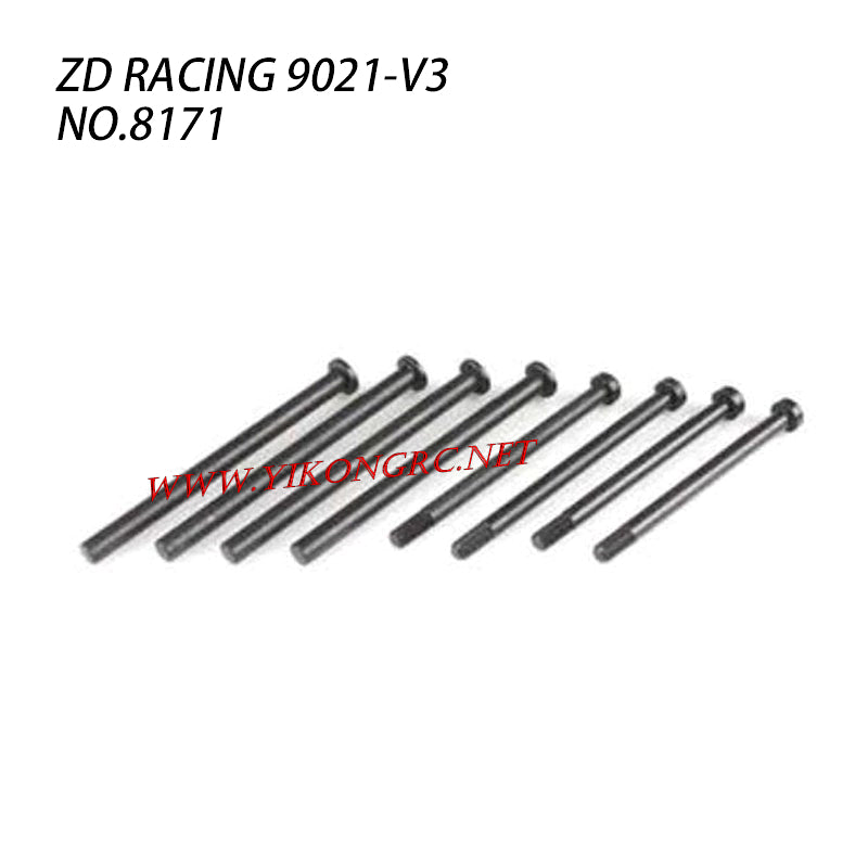 ZD RACING 9021-V3 RC Vehicle Parts Pins For C-mount Up Suspension Arm and Rear Hub Carrier 8171