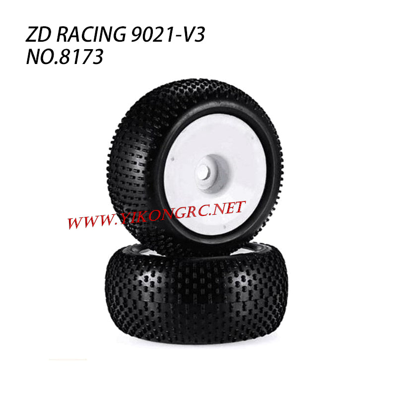 ZD RACING 9021-V3 RC Vehicle Parts Pre-Glued Tire 8173