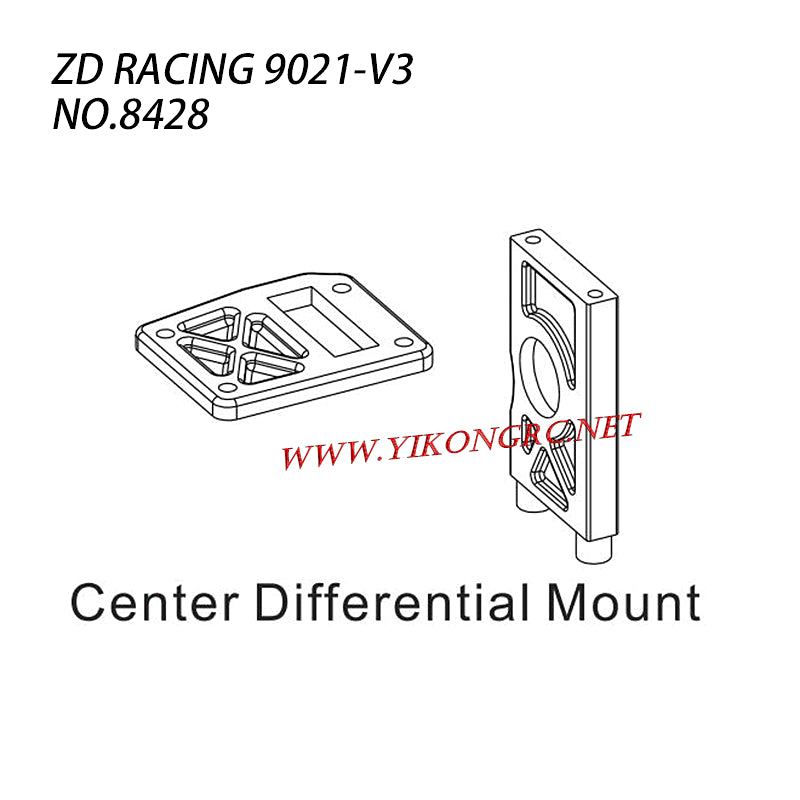 ZD RACING 9021V3 RC Car Parts Center Differential Mount 8428