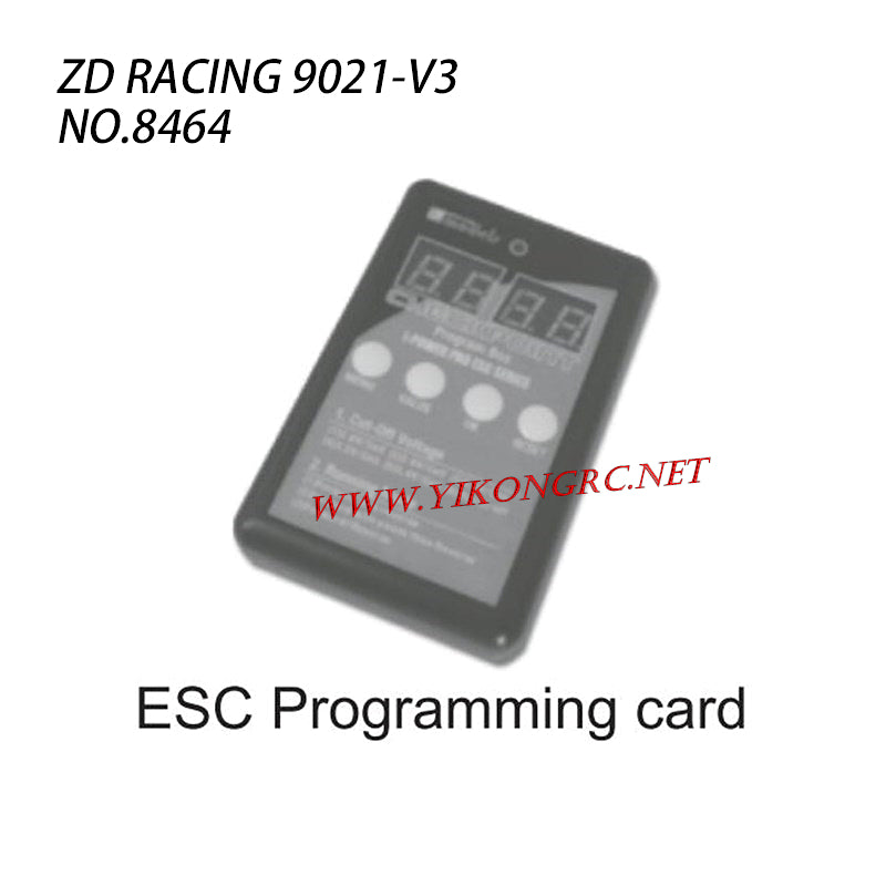 ZD RACING 9021V3 RC Car Parts ESC Programming Card 8464