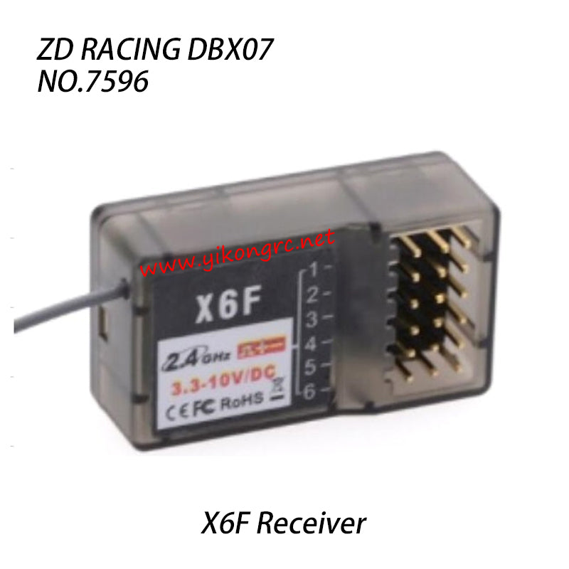 ZD RACING DBX-07 Parts 2.4GHz X6F Receiver 7596
