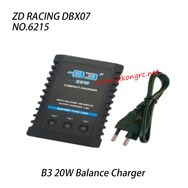 ZD RACING DBX-07 Parts B3 20W Balance Charger 6215