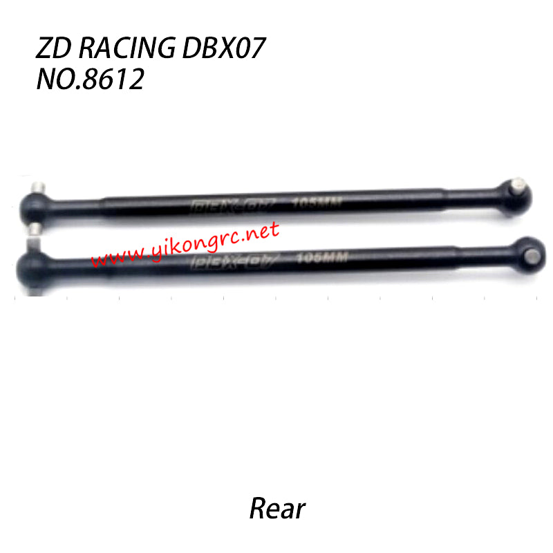 ZD RACING DBX-07 Parts Rear Drive Shaft 106mm 8612