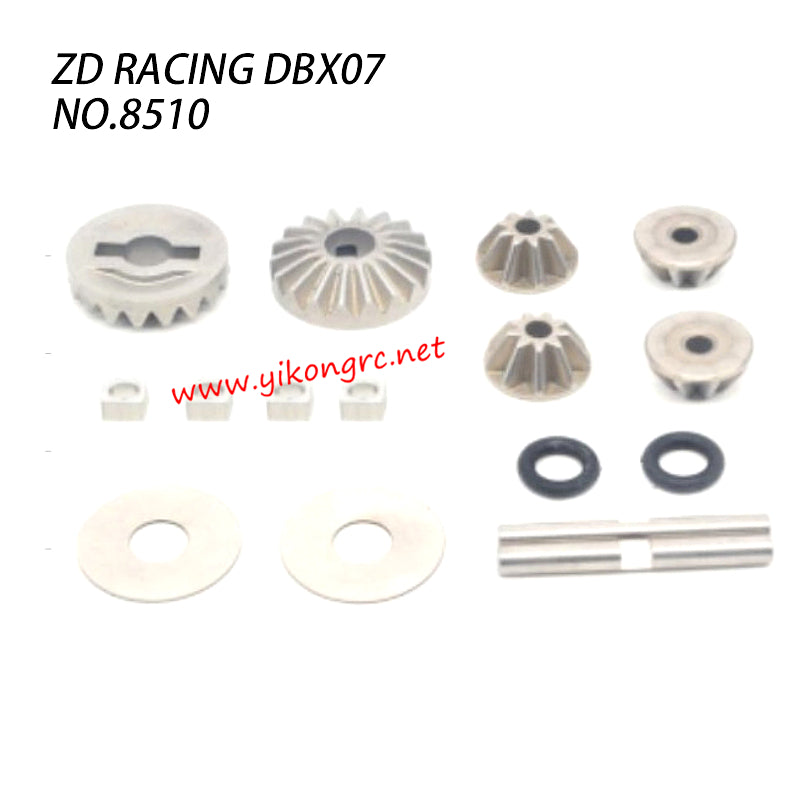 ZD RACING DBX 07 RC Truck Parts Differential Bevel Gear 8510 1set