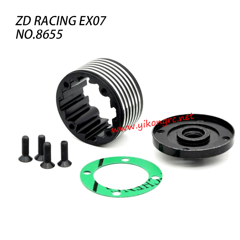 ZD RACING EX-07 RC Car Parts Upgrade Differential Box 8655 front