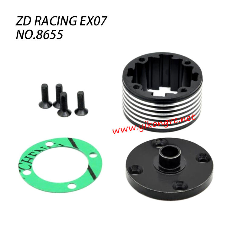 ZD RACING EX-07 RC Car Parts Upgrade Differential Box 8655 rear