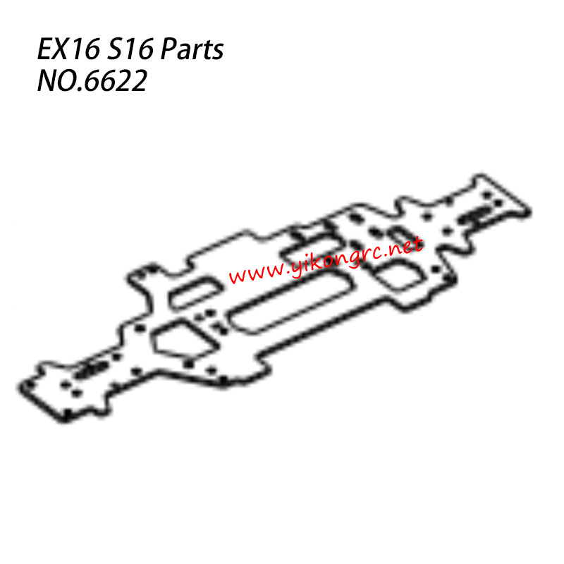 ZD RACING S16 Rocket Parts Chassis Aluminum Alloy CNC 6622