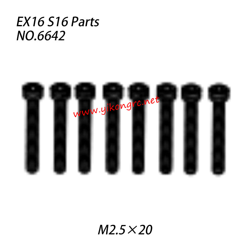 ZD RACING S16 Rocket Parts M2.5×20 Button Head Screw 6642