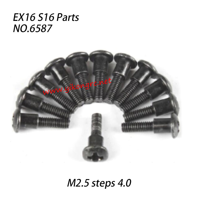 ZD RACING S16 Rocket Parts M2.5 Pan Head Cross Screw Steps 4.0 6587