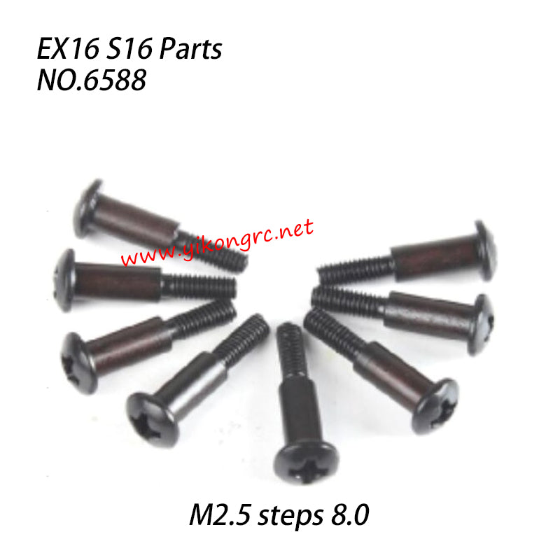 ZD RACING S16 Rocket Parts M2.5 Pan Head Cross Screw Steps 8.0 6588
