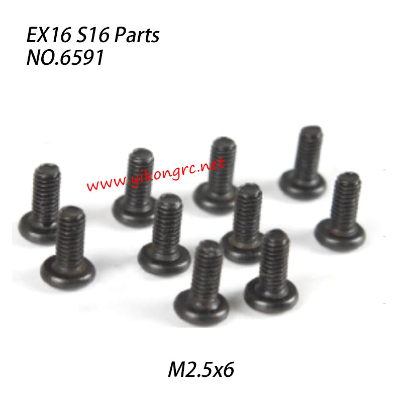 ZD RACING S16 Rocket Parts M2.5x6 Screws 6591