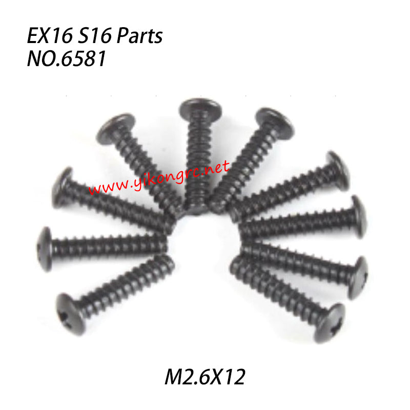 ZD RACING S16 Rocket Parts M2.6x12 Screw Set 6581