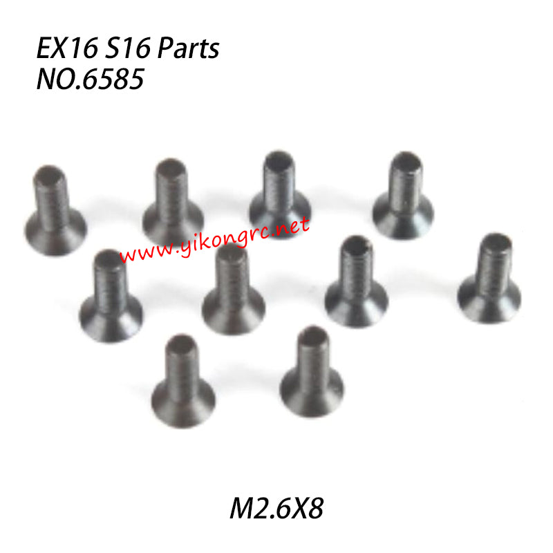 ZD RACING S16 Rocket Parts M2.6x8 Screw Set 6585