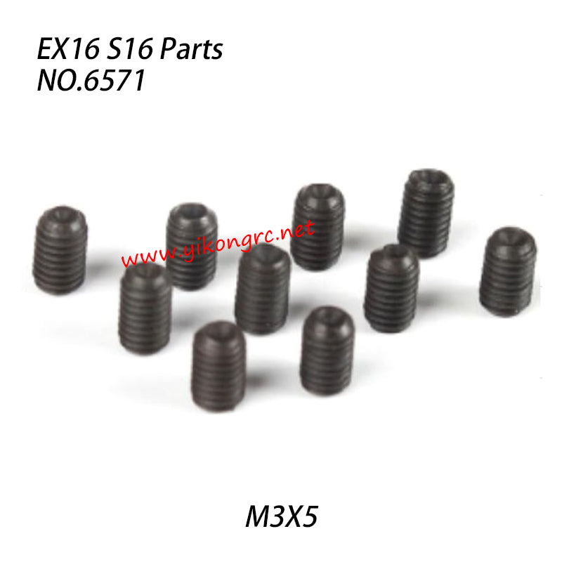 ZD RACING S16 Rocket Parts M3x5 Set Screw Set 6571