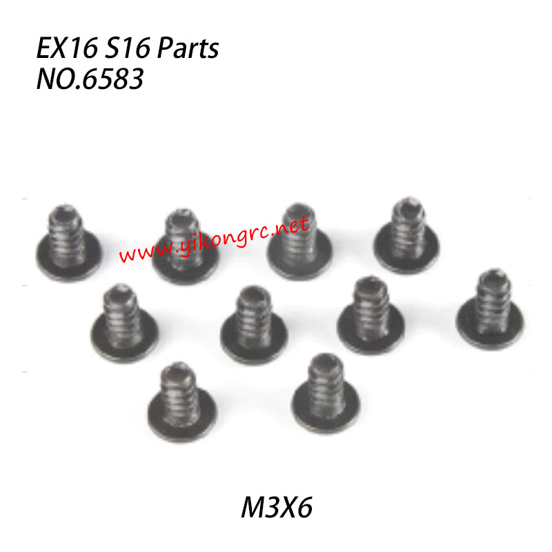 ZD RACING S16 Rocket Parts M3x6 Screw Set 6583