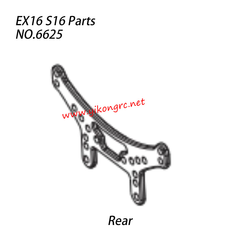 ZD RACING S16 Rocket Parts Rear Shock Plate Aluminum alloy CNC 6625