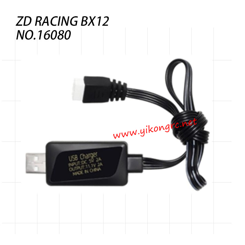 ZD Racing BX-12 RC Car Parts USB Charger 16080