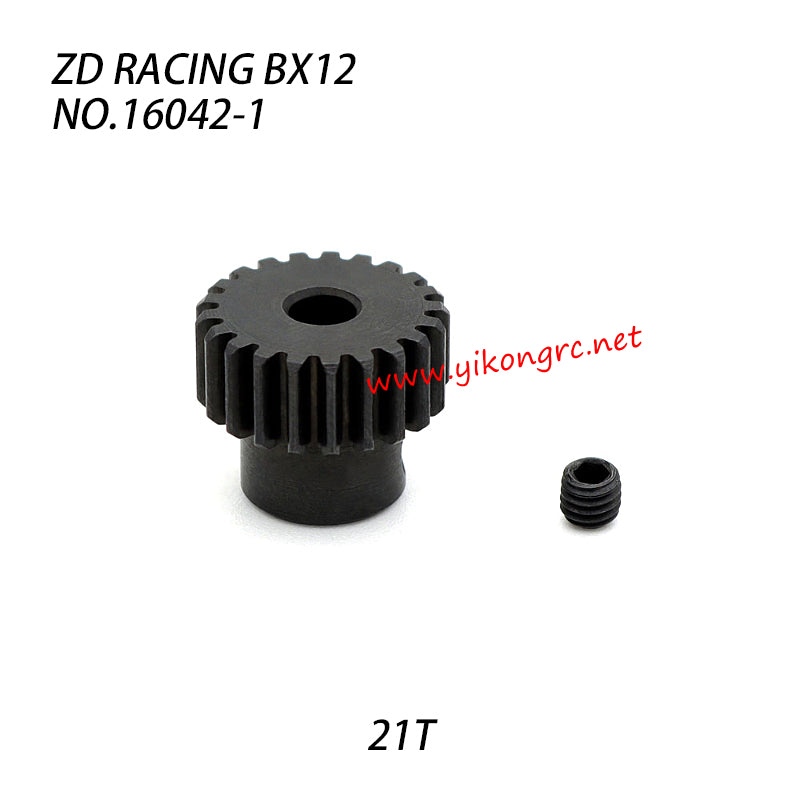 ZD Racing BX12 RC Car Parts Motor Gear 48dp 21T 16042-1 top