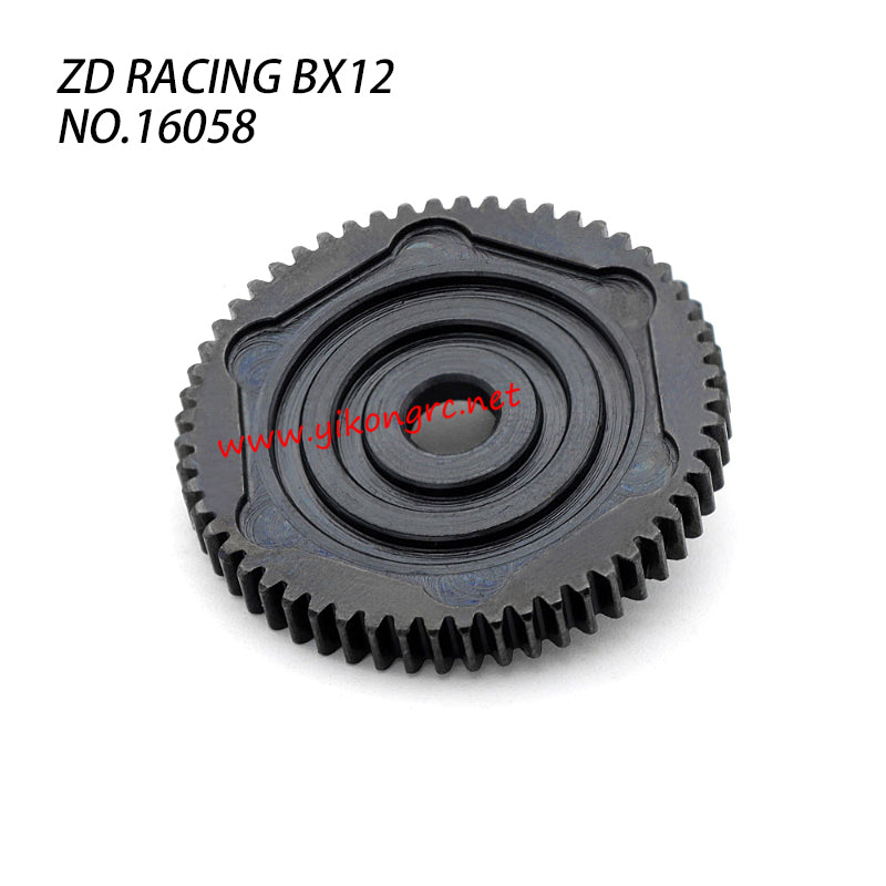 ZD Racing BX12 RC Car Parts Steel Reduction Large Spur Gear 16058 top