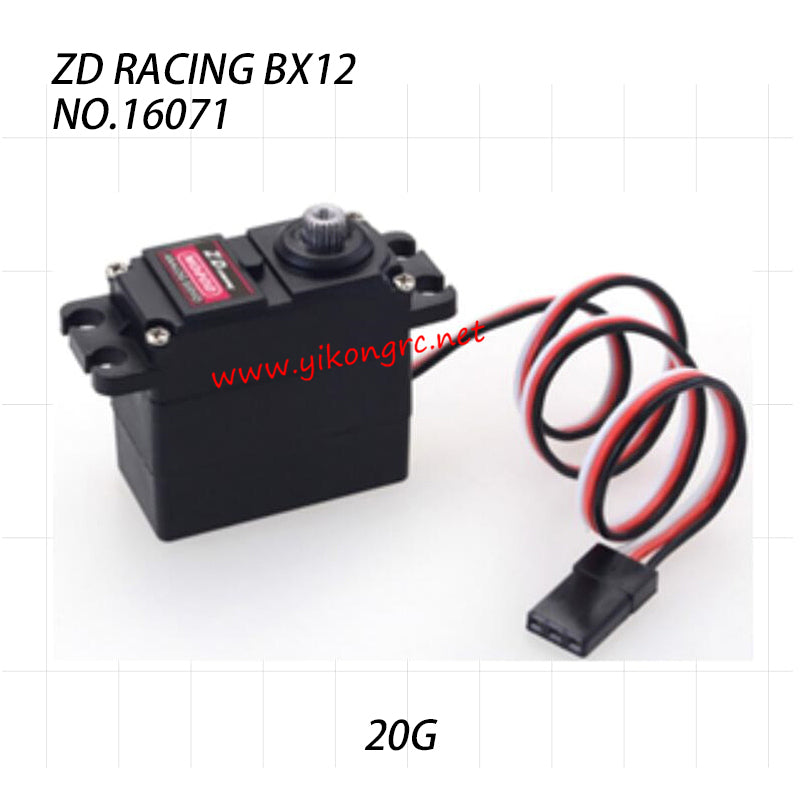 ZD Racing BX12 RC Truck Parts 20G Fully Waterproof Metal Gear Servo 16071