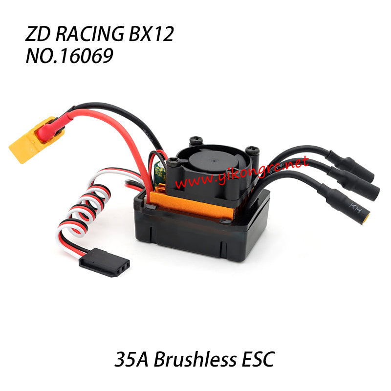 ZD Racing BX12 RC Truck Parts 3s 35A Brushless ESC Assembly 16069 ...