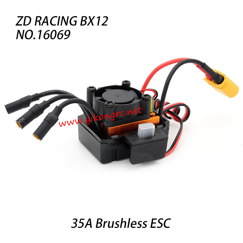 ZD Racing BX12 RC Truck Parts 3s 35A Brushless ESC Assembly 16069 right