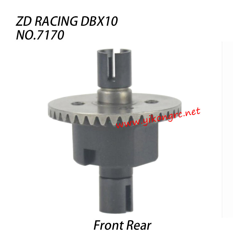 ZD Racing DBX-10 Parts Brushed Front Rear Differential Kit 7170 front
