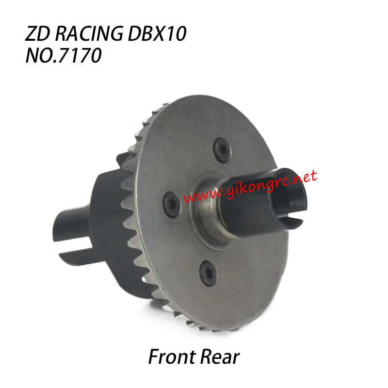 ZD Racing DBX-10 Parts Brushed Front Rear Differential Kit 7170 top