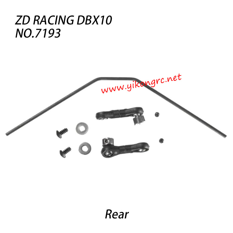 ZD Racing DBX-10 Parts Rear Anti tilt bar kit 7193