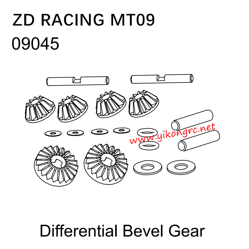 ZD Racing DBX09 (MT09) Parts 09045 Differential Bevel Gear