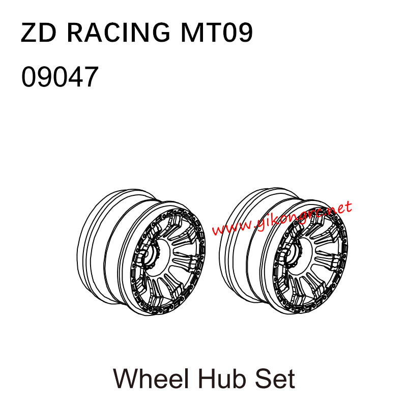ZD Racing DBX09 (MT09) Parts 09047 Wheel Hub Set