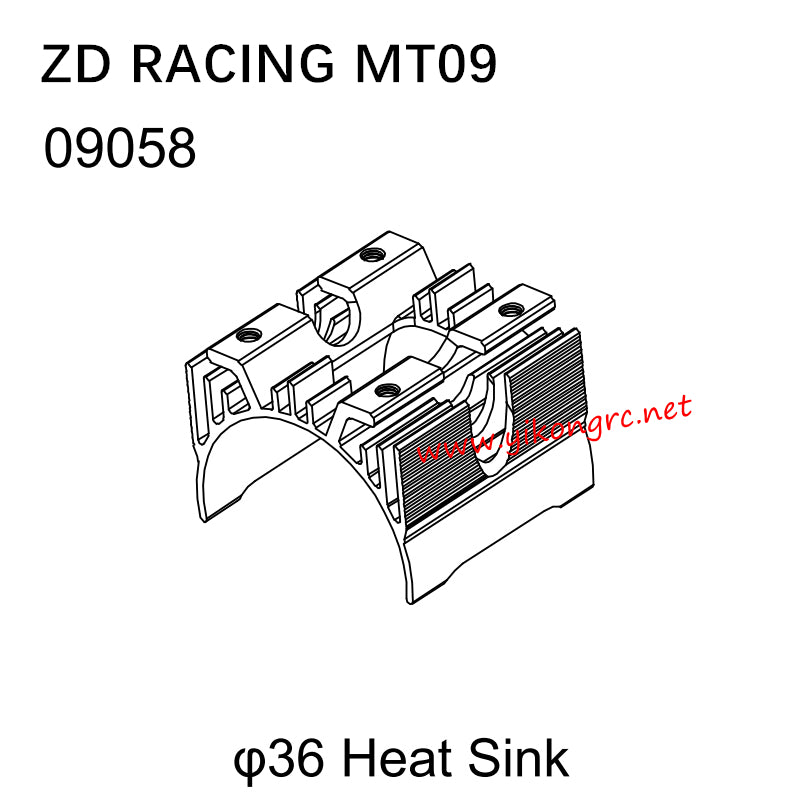 ZD Racing DBX09 (MT09) Parts 09058 φ36 Heat Sink