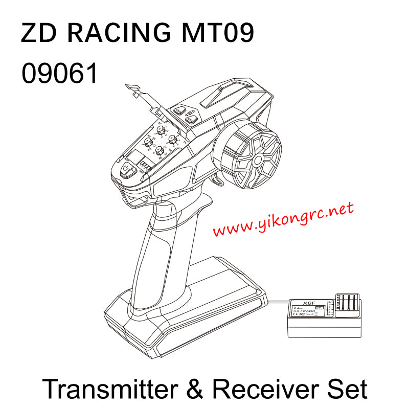 ZD Racing DBX09 (MT09) Parts 09061 Transmitter & Receiver Set