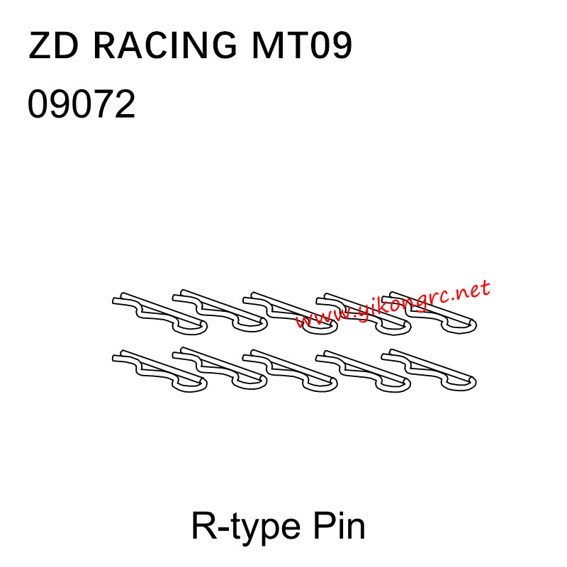 ZD Racing DBX09 (MT09) Parts 09072 R-type Pin