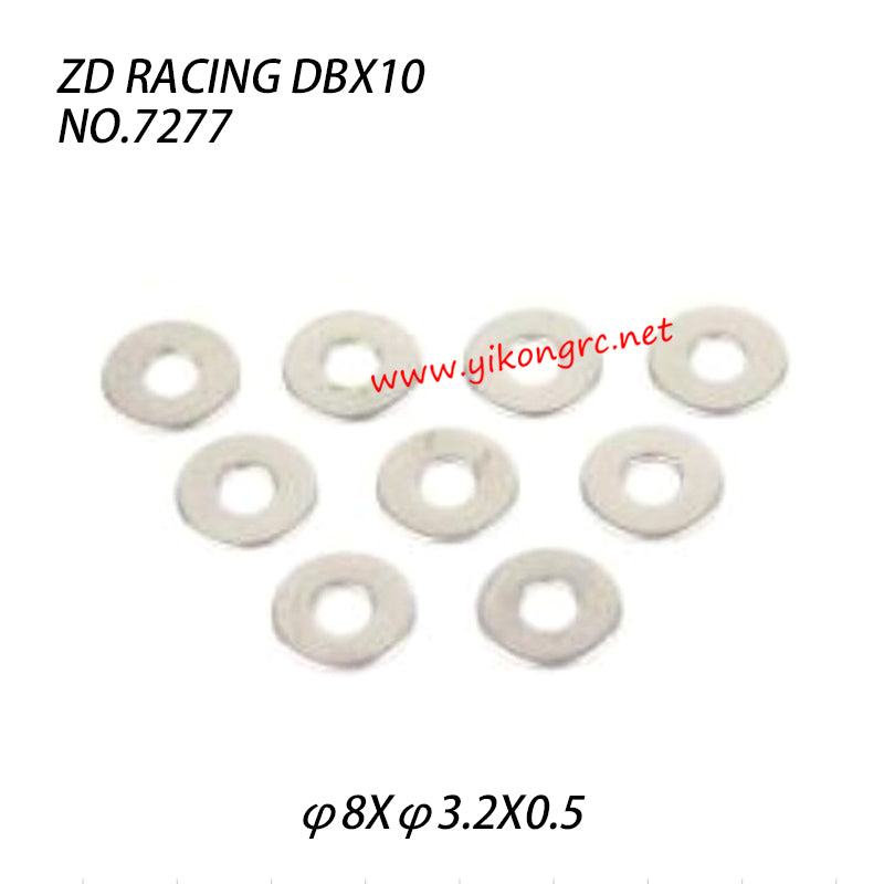 ZD Racing DBX10 RC Car Parts φ8Xφ3.2X0.5 Washers 7277