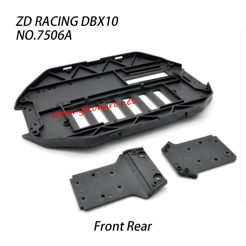 ZD Racing DBX10 RC Car Parts Front Rear Bottom Plate 7506A